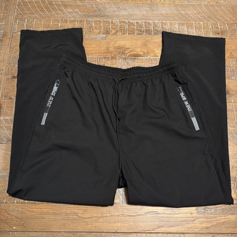 Black Athletic Jogger Pants Drawstring Waist XL 12 Women’s Bottoms Workout
